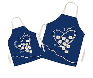 Grembiule blu abbinato genitore e bambino per cucinare pittura giardinaggio - grembiule in lino con motivo adorabile genitori e bambini tempo della famiglia, grembiule cucina mamma papà figlia figlio