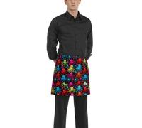 Grembiule Cameriere Barman Unisex Oktopus Nero in Cotone - EGOCHEF - Divisa