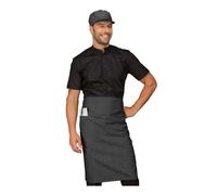 Grembiule Cameriere Dakar Black Jeans Nero 100x70 cm - Isacco - Divisa Barista