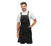 Grembiule Cameriere Watson Nero in Misto Cotone - Isacco - Ristorante