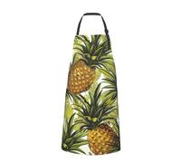 Grembiule con pettorina stampato Exotic Tropical Pines con tasche per uomo e donna, grembiule da cuoco unisex per adulti regolabile per cucina, barbecue, giardinaggio