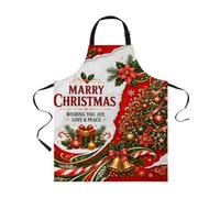 Grembiule con tasche Christmas Pine Tree Xmas Snowflake Mint Green 70x84cm | Grembiuli per La Pulizia Professionale, Creativi Grembiule Cucina Casa Barbecue Caffetteria