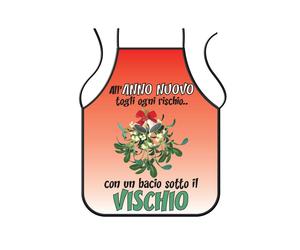 Grembiule cucina-Bacio sotto il vischio