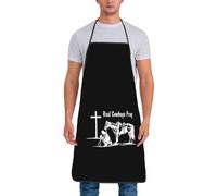 Grembiule Cucina Christianity Cowboy Praying Prays Regolabile Grembiule Da Cucina Unisex Cuoco Grembiuli Per Papa Giardinaggio Donna 52X72Cm
