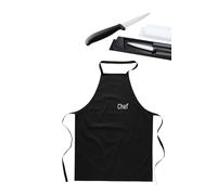 Grembiule Cucina ristorante cuoco con Coltello in ceramica abbinato set Chef