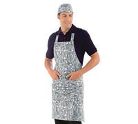 Grembiule Cuoco con Pettorina New York Cotone Bianco - 70x90cm - Isacco | Cucina