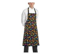 Grembiule Cuoco Pettorina Bip Apron Dino Nero in Cotone - Egochef - Cameriere