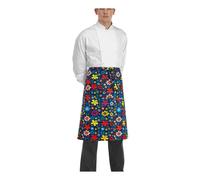 Grembiule Cuoco Vita Daisy Blu in Cotone - EGOCHEF - Cameriere