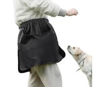 Grembiule da allenamento per addestratore di cani, grembiule regolabile, impermeabile di grande capacità, nero per allenamento agilità obbedienza del cane, mul