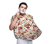 Grembiule da barba, da uomo, con 2 ventose, per cucinare, barbecue, barba, lavello, antiaderente, per rasatura, toelettatura