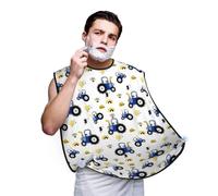 Grembiule da barba, da uomo, con trattore e veicolo, per lavello, mantello antiaderente per rasatura e toelettatura, accessori da uomo con 2 ventose