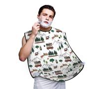 Grembiule da barba, da uomo, per campeggio, caravan, cattura capelli per lavello, mantello antiaderente per rasatura e toelettatura, accessori da uomo con 2 ventose
