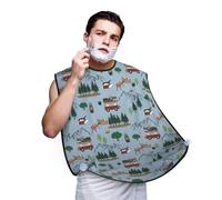 Grembiule da barba, da uomo, per campeggio, caravan, cattura capelli per lavello, mantello antiaderente per rasatura e toelettatura, accessori da uomo con 2 ventose