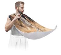 Grembiule da barba da uomo, per tagliare i capelli, per rasatura, antiaderente, con 2 ventose, regalo per papà, marito, fidanzato, cavalli che corrono