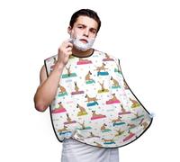 Grembiule da barba, da uomo, per yoga, alano, yoga, divertente, cattura capelli per lavello, mantello antiaderente per rasatura e toelettatura, accessori da uomo con 2 ventose