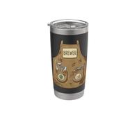 Grembiule da birraio divertente per Halloween Bicchiere termico in acciaio inox doppia parete