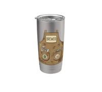 Grembiule da birraio divertente per Halloween Bicchiere termico in acciaio inox doppia parete