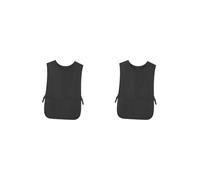 Grembiule da calzolaio, Impermeabile, Senza Maniche, per lavori Artigianali, Pittura, Parrucchiere, Nero (2 Set (Nero))