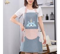 grembiule da chef impermeabile blu - facile da pulire, antifiamma, grembiule da cucina