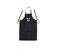 Grembiule da cucina 4 mori sardegna bandiera 90 x 60 cm grande bianco nero (Bianco)