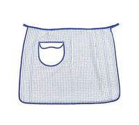 Grembiule da cucina a vita PAOLA cm.52x70 in spugna nido ape con tasca - Made in Italy (BLU)