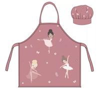 ♥ Grembiule Da Cucina Ballerina Balletto Set 2 Pezzi B-3162 ♥