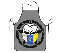 Grembiule Da Cucina Canary Islands Canary Islanders Flag Grembiuli Chef Grembiule Resistente Bib Apron Per Grigliare Ristorante Fornelli