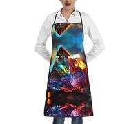 Grembiule da Cucina Chef A Sparkling Stone Customizzato Grembiule Impermeabile Adulti Grembiuli Pulizia delle Mani, per Giardiniere, Barbecue, Caffetteria, 52x72cm