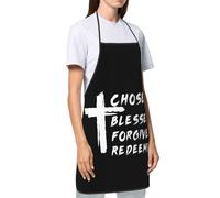 Grembiule Da Cucina Chosen Blessed Forgiven Redeemed Grembiuli Chef Bib Apron Antimacchia Grembiule Per Fornelli Caffetteria Grigliare