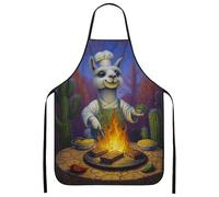 Grembiule da cucina con lama colorato, grembiule da cucina dal design colorato, per barbecue, giardinaggio, per adulti per grigliare e uso all'aperto, Colorato, 24x31 Inch