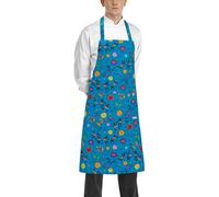 Grembiule da Cucina con Pettorina 100% Cotone, in Fantasia, Non Regolabile (Batik)