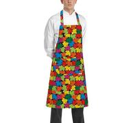 Grembiule Pettorina Bip Apron Foliage Multicolor in Cotone - Egochef - Bar
