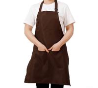 Grembiule da cucina con pratiche tasche, progettato per tutte le forme del corpo, adatto per cucinare, cuocere al forno e attività di giardinaggio (caffè)