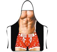 Grembiule da cucina divertente con muscolo 3D uomo e bikini donna divertente grembiule da cucina grembiule da festa grembiule impermeabile grembiule da barbecue grembiule personalizzato regalo per
