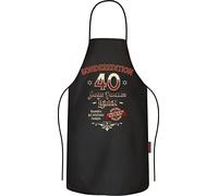 Grembiule da cucina, grembiule da cucina, regalo per il 40° compleanno, in puro cotone, Edizione speciale, L