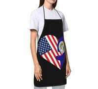 Grembiule Da Cucina Hearts America Usa And Belize Flag Grembiule Antimacchia Grembiuli Resistente Grembiuli Da Cucina Per Caffetteria Ristorante Fornelli