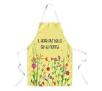 Grembiule da Cucina Idea Regalo Festa dei Nonni Il Fiore Piu' Bello Sei tu Nonna