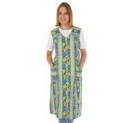 Grembiule da cucina in cotone colorato senza maniche, verde, 44