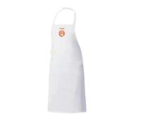 Grembiule da Cucina Mondial Chef Personalizzato con nome o frase Idea Regalo (Bianco)