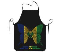 Grembiule Da Cucina Saint Vincent And The Grenadines Flag Grembiule Impermeabile Grembiuli Chef Grembiuli Da Cucina Per Ristorante Fornelli Caffetteria