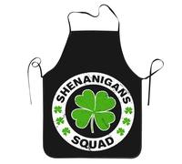 Grembiule Da Cucina Shenanigans Squad St. Patrick'S Day Grembiuli Da Cucina Impermeabile Grembiuli Chef Grembiule Per Fornelli Ristorante Caffetteria