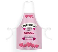 Grembiule Da Cucina TRATTORIA DELLA NONNA - Ignifugo - Humor - Idea Regalo