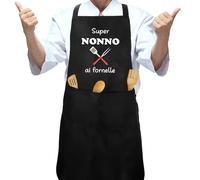 Grembiule Da Cucina Uomo Regalo Nonno Natale Idee Regali per Nonno Compleanno Festa Dei Nonni Grembiule Masterchef Natalizio Barbecue Grigliata Regali Cucina Dai Nipoti per Anziani per La Casa