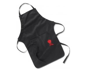 Grembiule da cucina Weber, modello 6474, colore Nero, regolabile, per cucinare e