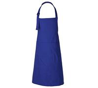 Grembiule da cuoco blu in cotone 3 tasche e grembiuli regolabili per Barbecue, Cucina, Ristorante