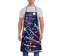 Grembiule da cuoco rosso bianco blu colorato per uomo donna grembiule resistente all'olio per cucina barbecue barbecue