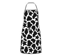 Grembiule da donna con stella di mucca nera per uomo donna con 2 tasche, grembiuli regolabili impermeabili hawaiani per cucinare