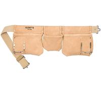 Grembiule Da Falegname Kuny AP-1300 In Pelle Scamosciata Con 5 Tasche KUNAP1300