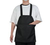 Grembiule da giardinaggio con tasche, impermeabile, con cinghie incrociate | Grembiule da giardino unisex con cerniera inferiore, per cameriere, cameriere, artisti, barbecue, cottura, pittura, pulizia