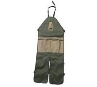 Grembiule da giardinaggio Grembiule da giardino lungo regolabile impermeabile con tasche multiple per giardinaggio Agricoltura Lavoro all'aperto Tessuto Oxford 600D 118x45 cm (Verde con tasche color